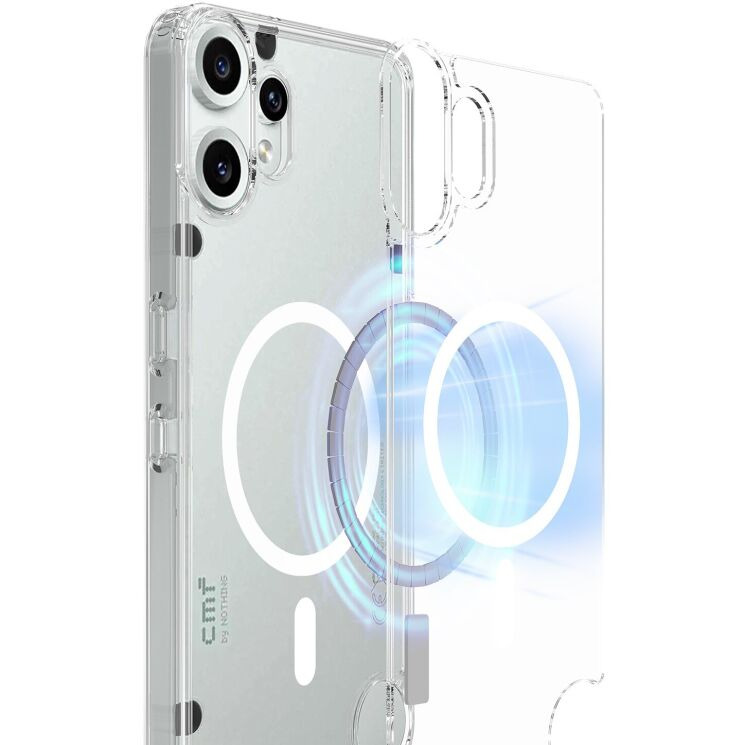 Захисний чохол UniCase AirBag MagSafe для Nothing CMF Phone 2 Pro - Clear: фото 2 з 7