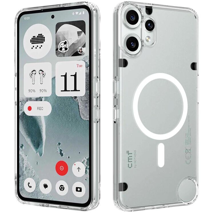 Захисний чохол UniCase AirBag MagSafe для Nothing CMF Phone 2 Pro - Clear: фото 1 з 7