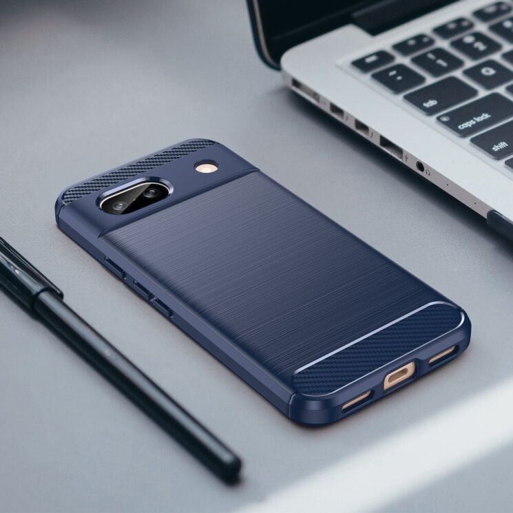 Защитный чехол UniCase Carbon для Google Pixel 8A - Black: фото 7 из 8