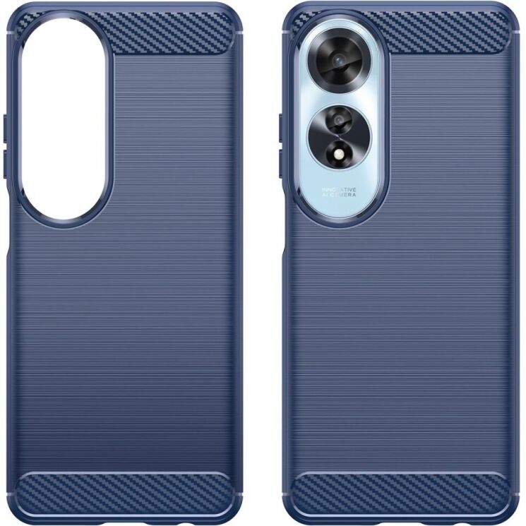 Защитный чехол UniCase Carbon для OPPO A60 - Blue: фото 2 из 9