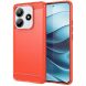 Защитный чехол UniCase Carbon для Xiaomi Redmi Note 14 5G - Red (373303R). Фото 1 из 8