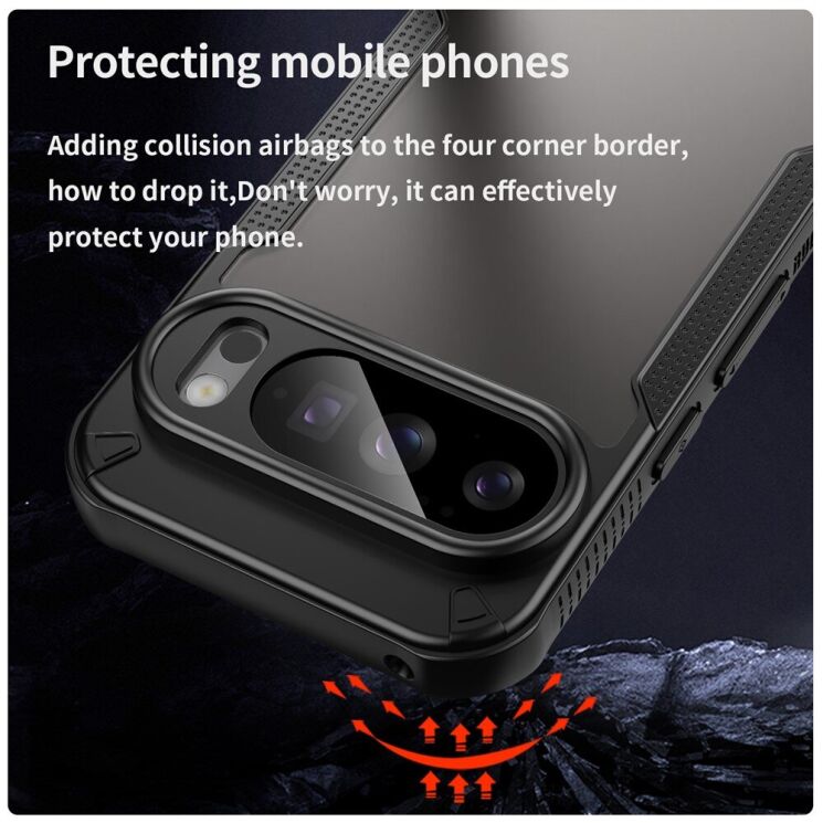 Защитный чехол UniCase Falcon Frame для Google Pixel 10 Pro - Black: фото 3 из 9