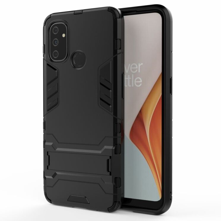 Защитный чехол UniCase Hybrid для OnePlus Nord N100 - Black: фото 2 из 11