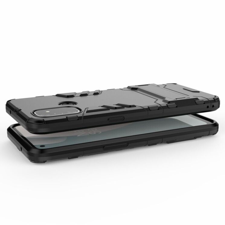 Защитный чехол UniCase Hybrid для OnePlus Nord N100 - Black: фото 4 из 11