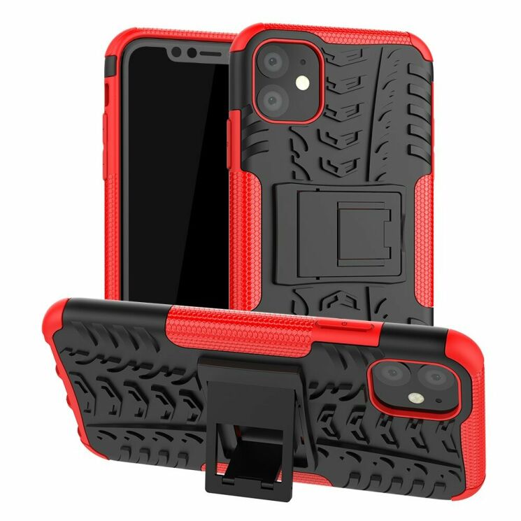 Защитный чехол UniCase Hybrid X для Apple iPhone 11 - Red: фото 1 из 9