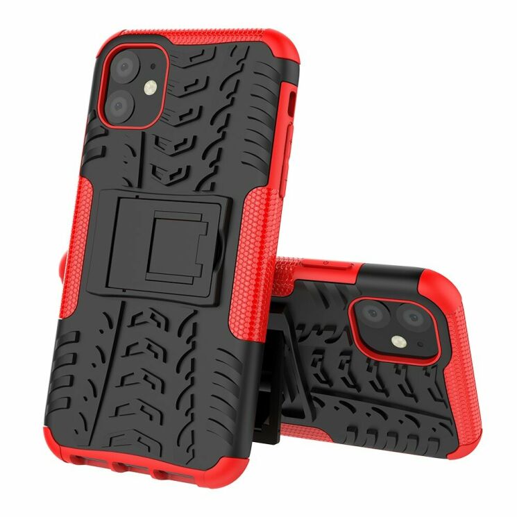 Защитный чехол UniCase Hybrid X для Apple iPhone 11 - Red: фото 2 из 9