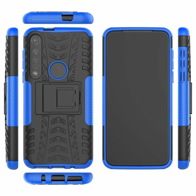 Защитный чехол UniCase Hybrid X для Motorola Moto G8 Plus (XT2019) - Blue: фото 9 из 9