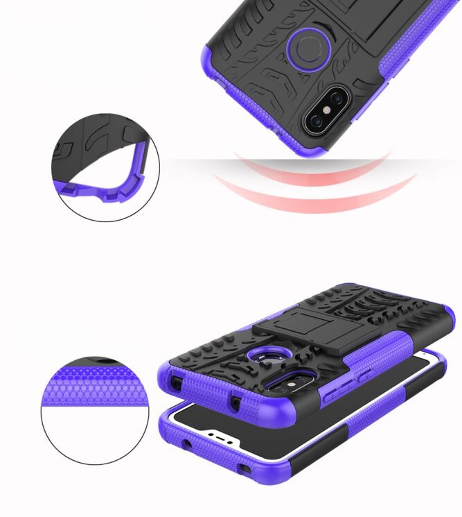 Противоударный чехол UniCase Hybrid X для Xiaomi Redmi 6 Pro / Mi A2 Lite - Black: фото 13 из 14