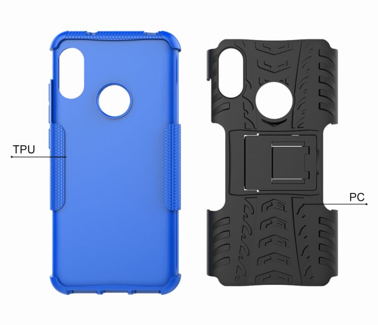 Противоударный чехол UniCase Hybrid X для Xiaomi Redmi 6 Pro / Mi A2 Lite - Black: фото 12 из 14