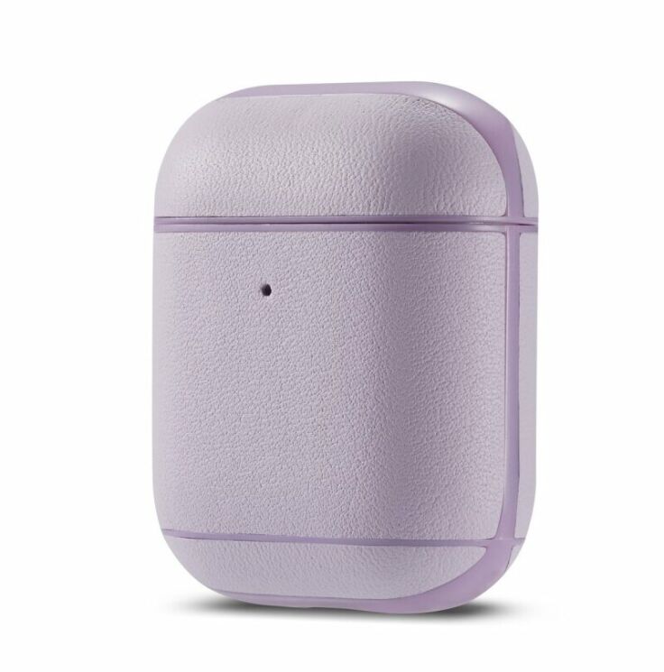 Защитный чехол UniCase Leather Cover для Apple AirPods 1 / 2 - Pink: фото 2 из 14