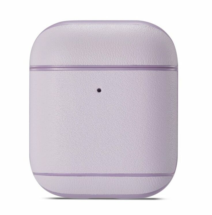 Защитный чехол UniCase Leather Cover для Apple AirPods 1 / 2 - Pink: фото 4 из 14