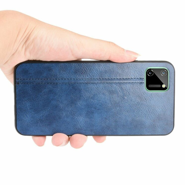 Защитный чехол UniCase Leather Series для Realme C11 - Black: фото 11 из 11