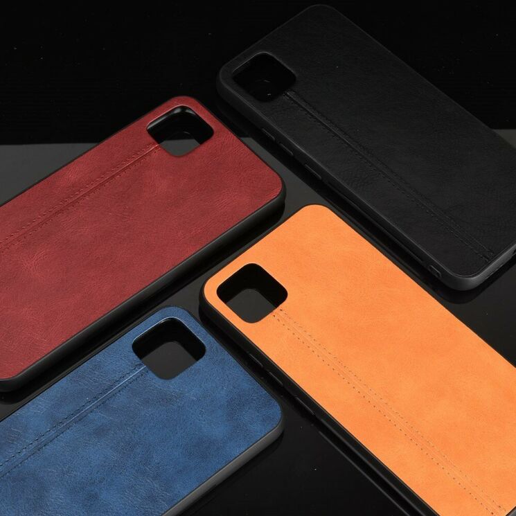 Защитный чехол UniCase Leather Series для Realme C11 - Black: фото 7 из 11