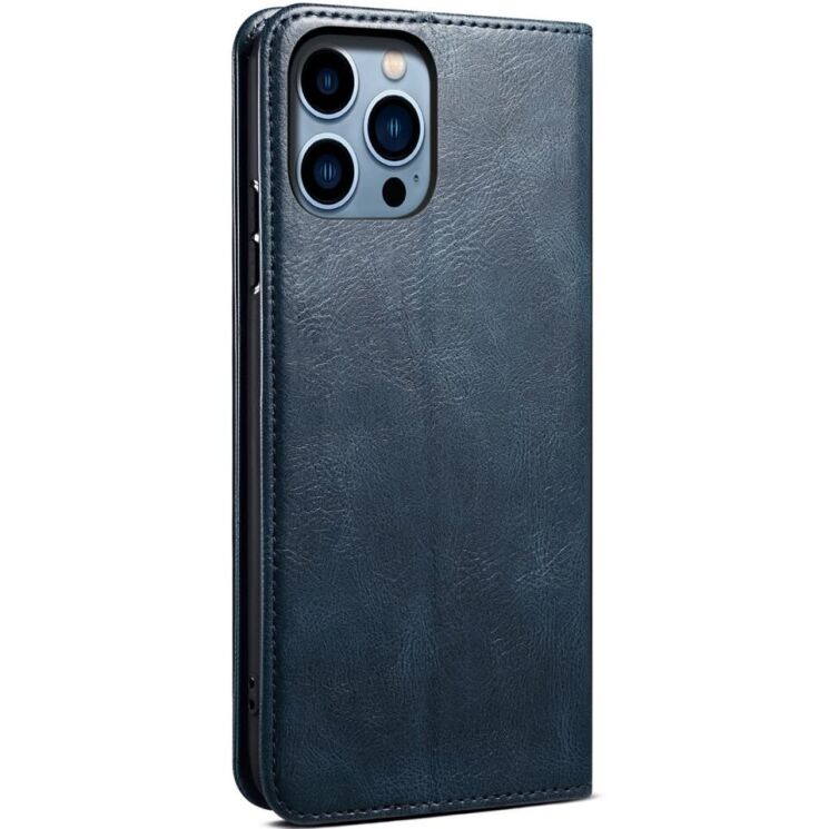 Захисний чохол UniCase Leather Wallet для Apple iPhone 16 Pro - Blue: фото 5 з 6
