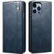 Захисний чохол UniCase Leather Wallet для Apple iPhone 16 Pro - Blue (360508L). Фото 1 з 6