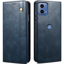 Защитный чехол UniCase Leather Wallet для Motorola Moto G24 Power - Blue: фото 1 из 6