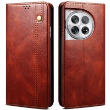 Захисний чохол UniCase Leather Wallet для OnePlus 12 - Brown: фото 1 з 7