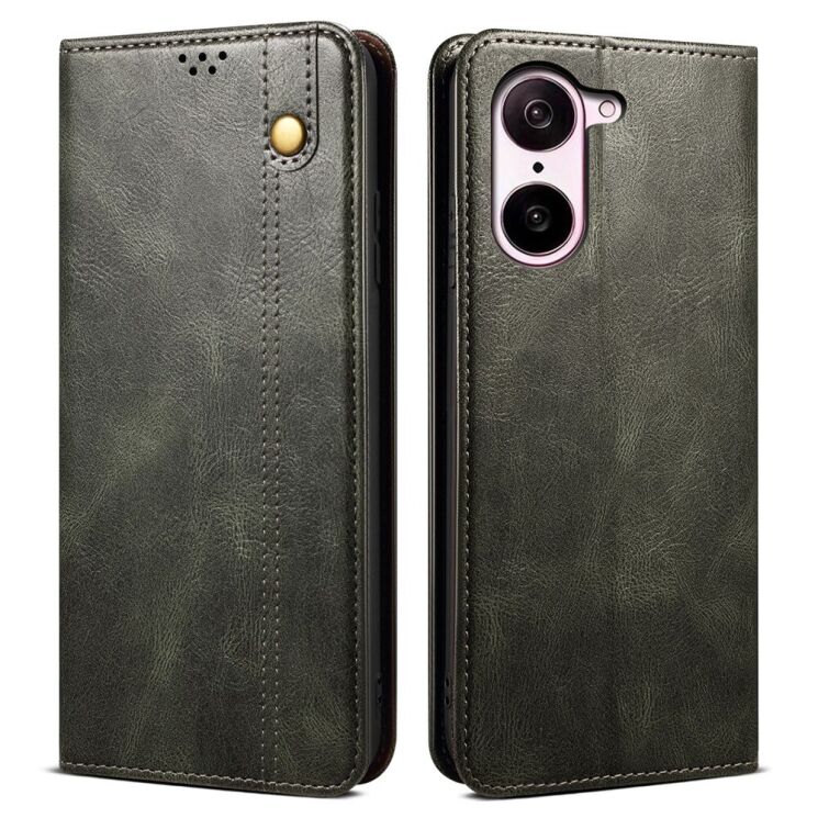 Захисний чохол UniCase Leather Wallet для OnePlus Nord CE 5 / Ace 5 Racing - Green: фото 1 з 6