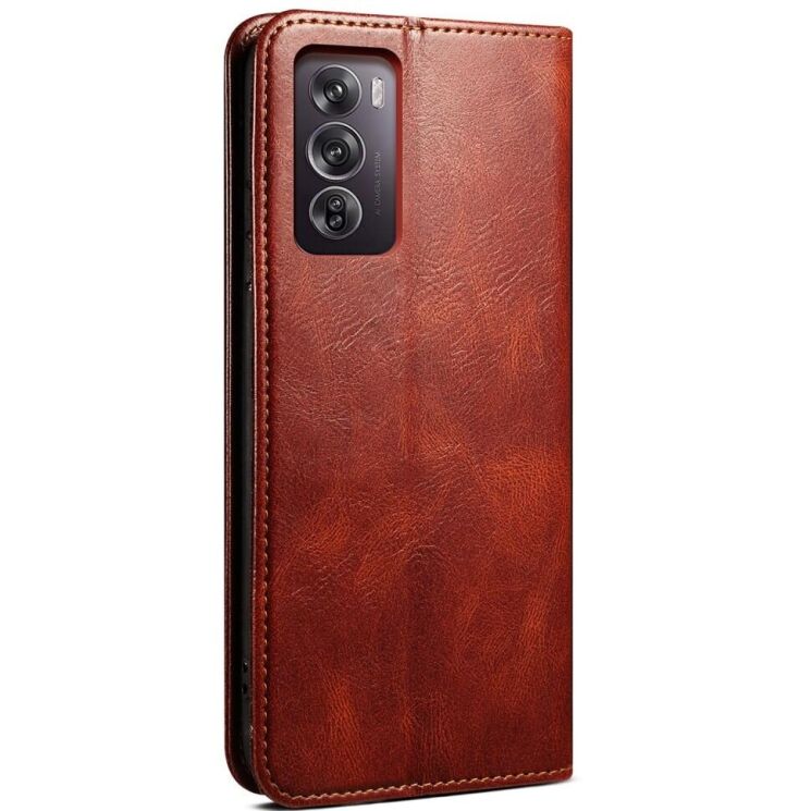 Защитный чехол UniCase Leather Wallet для OPPO Reno 12 Pro - Brown: фото 6 из 6