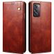 Защитный чехол UniCase Leather Wallet для OPPO Reno 12 Pro - Brown (356919Z). Фото 1 из 6