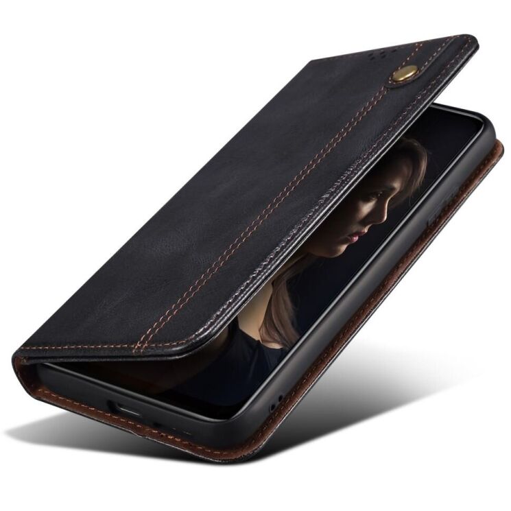 Защитный чехол UniCase Leather Wallet для Realme 13 Pro / 13 Pro Plus - Black: фото 4 из 6