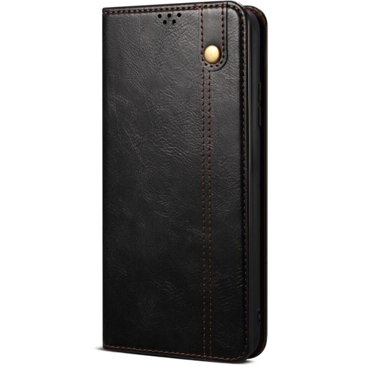 Защитный чехол UniCase Leather Wallet для Xiaomi Poco F6 Pro - Black: фото 5 из 7