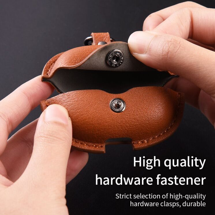 Захисний чохол UniCase Retro Cover для Xiaomi Redmi Buds 8 Pro - Brown: фото 4 з 9