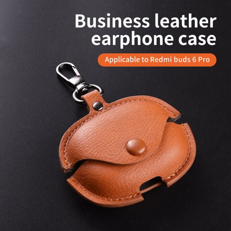 Захисний чохол UniCase Retro Cover для Xiaomi Redmi Buds 8 Pro - Brown: фото 3 з 9