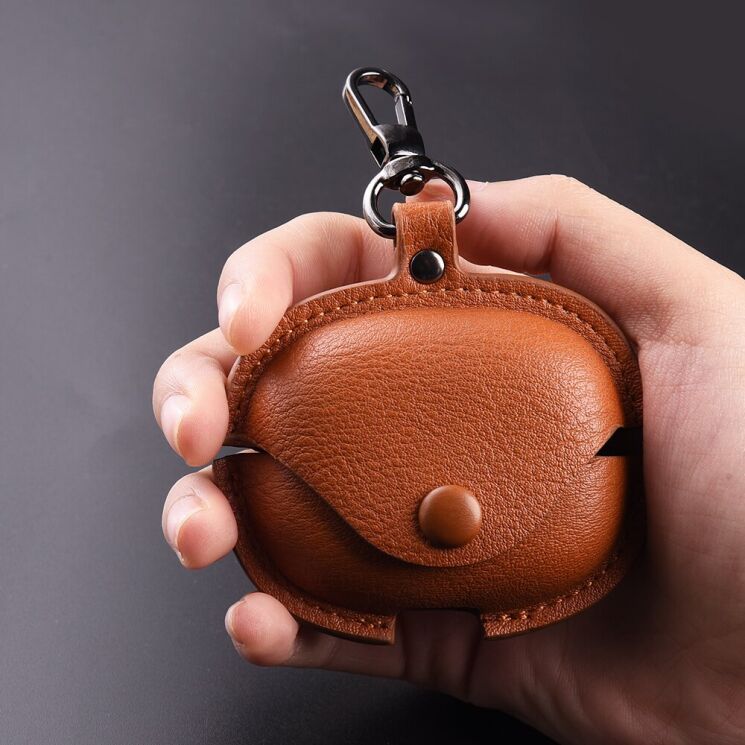 Захисний чохол UniCase Retro Cover для Xiaomi Redmi Buds 8 Pro - Brown: фото 2 з 9