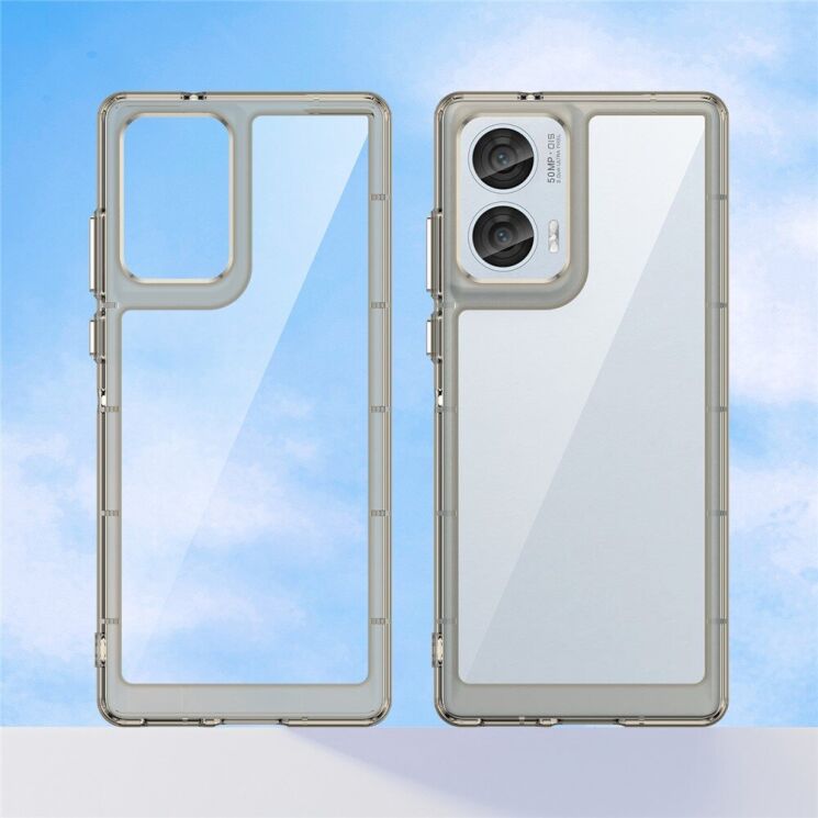 Защитный чехол UniCase Rugged Shield для Motorola Edge 50 Fusion - Transparent Grey: фото 2 из 8