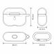 Захисний чохол UniCase Simple Stylish для Apple AirPods Pro - Wine Red (263210WR). Фото 4 з 7