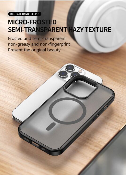 Защитный чехол UniCase Spectre Series для Apple iPhone 15 - Translucent: фото 3 из 8