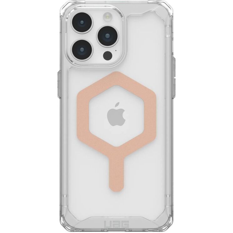 Защитный чехол URBAN ARMOR GEAR (UAG) Plyo MagSafe для Apple iPhone 15 Pro Max - Ice / Rose Gold: фото 1 из 12