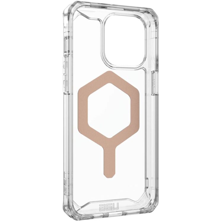 Защитный чехол URBAN ARMOR GEAR (UAG) Plyo MagSafe для Apple iPhone 15 Pro Max - Ice / Rose Gold: фото 9 из 12