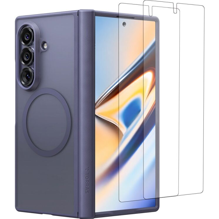 Защитный комплект TORRAS Guardian-Mag with MagSafe (FF) для Samsung Galaxy Fold 8 Ultra - Purple: фото 1 из 8