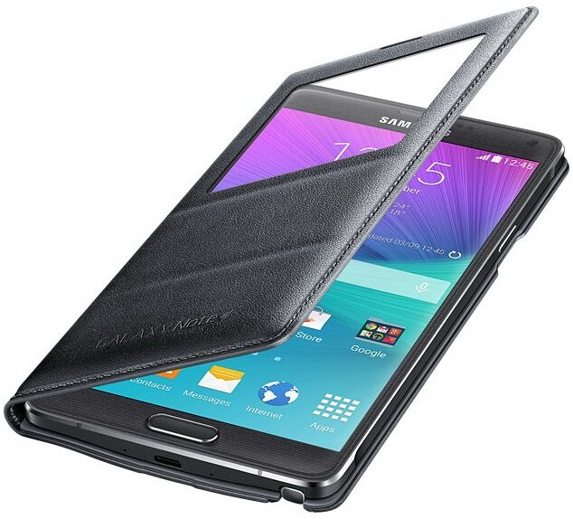 Чохол S View Cover для Samsung Galaxy Note 4 (N910) EF-CN910BCEGWW - Gray: фото 4 з 5
