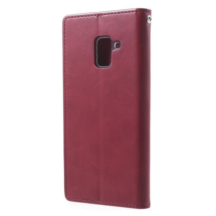 Чехол-книжка MERCURY Classic Flip для Samsung Galaxy A8+ 2018 (A730) - Wine Red: фото 2 из 5
