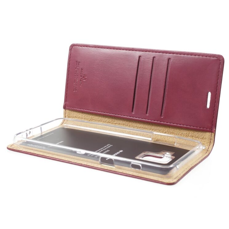 Чехол-книжка MERCURY Classic Flip для Samsung Galaxy A8+ 2018 (A730) - Wine Red: фото 5 из 5