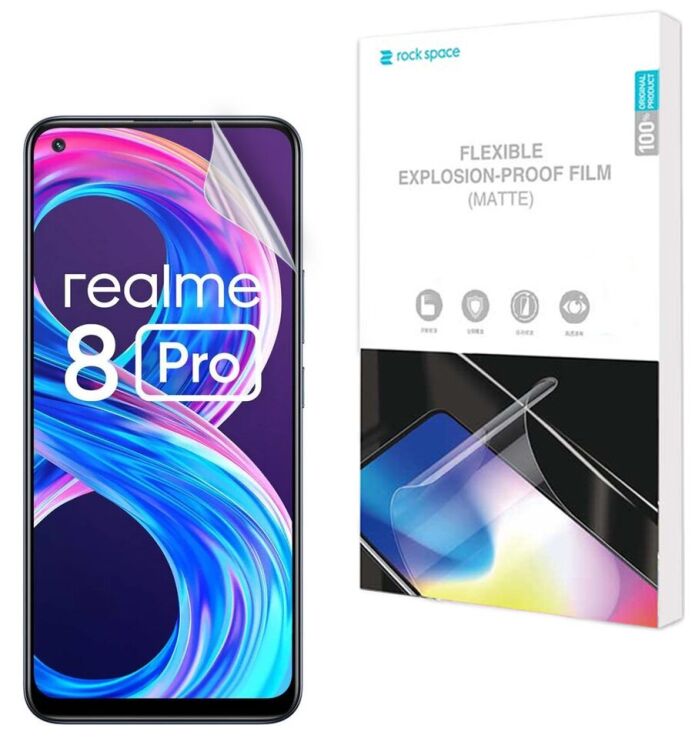 Антиблікова плівка на екран RockSpace Explosion-Proof Matte для Realme 8 / 8 Pro: фото 1 з 8