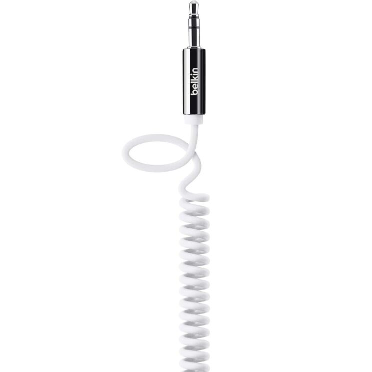 AUX-кабель Belkin MIXIT Coiled (1.8m) - White: фото 2 з 5