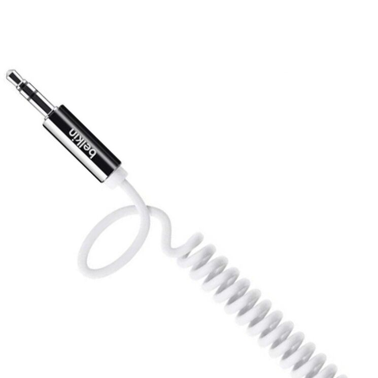 AUX-кабель Belkin MIXIT Coiled (1.8m) - White: фото 3 з 5