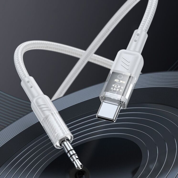 AUX-кабель Hoco UPA27 Type-C to 3.5mm (1.2m) - Gray: фото 6 из 6