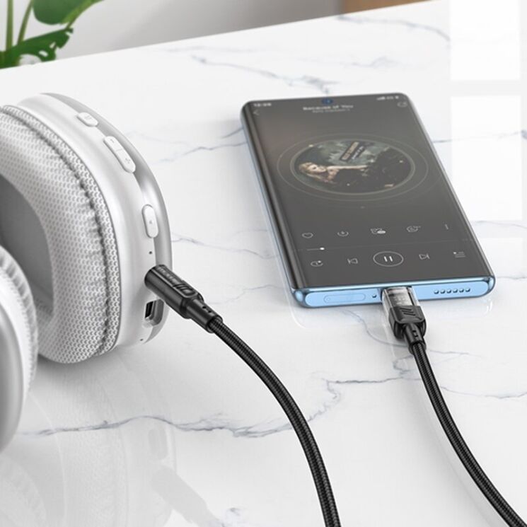 AUX-кабель Hoco UPA27 Type-C to 3.5mm (1.2m) - Gray: фото 5 из 6