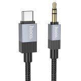 AUX-кабель Hoco UPA32B Type-C to 3.5mm (1m) - Black: фото 1 з 7