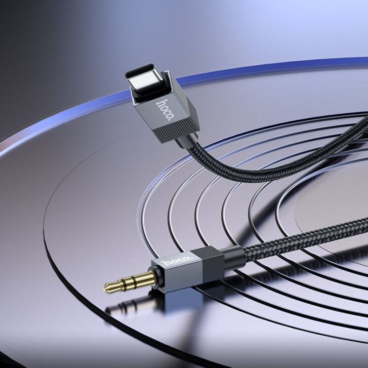 AUX-кабель Hoco UPA32B Type-C to 3.5mm (1m) - Black: фото 6 из 7