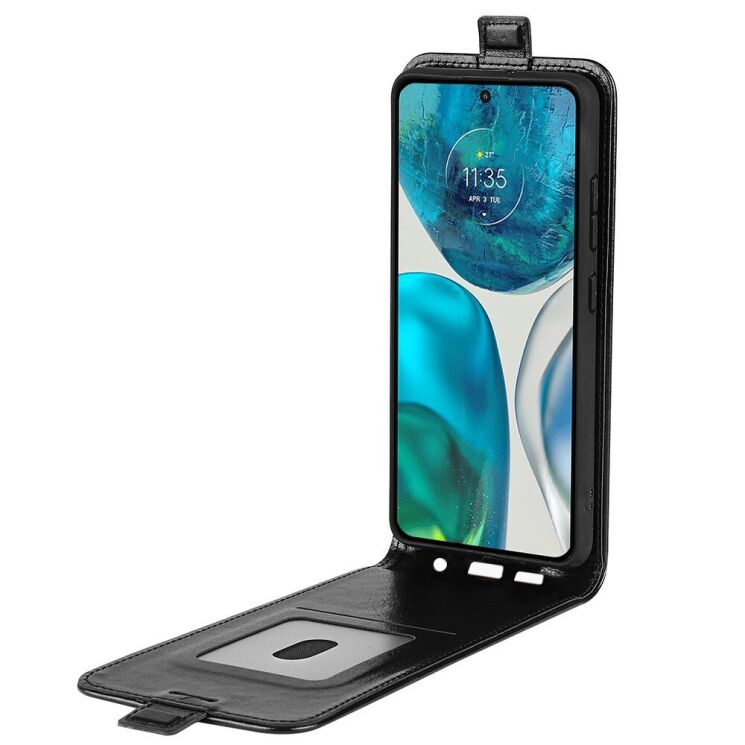 Чехол Deexe Flip Case для Motorola Moto G52 / G82 - Black: фото 4 из 8