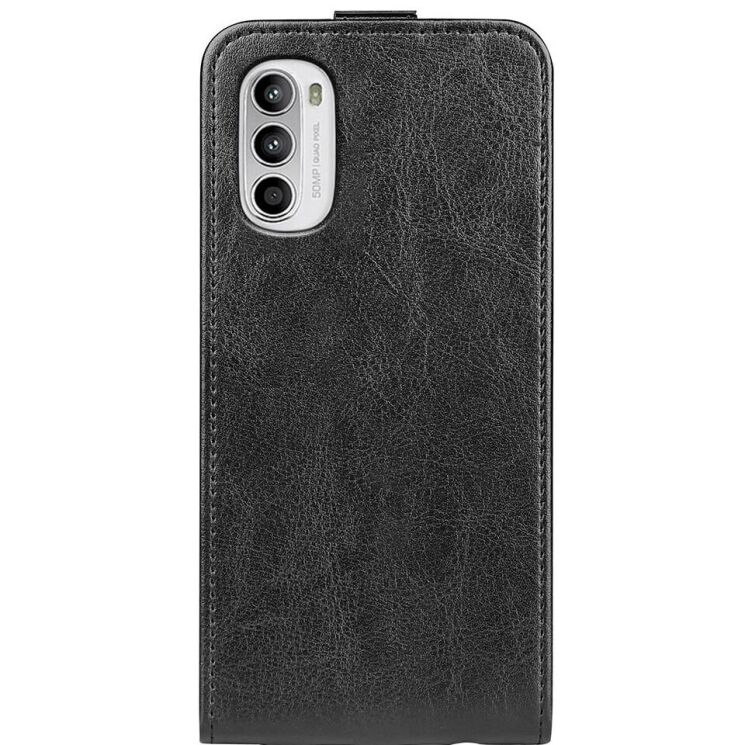 Чехол Deexe Flip Case для Motorola Moto G52 / G82 - Black: фото 6 из 8
