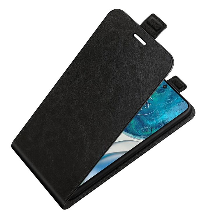 Чехол Deexe Flip Case для Motorola Moto G52 / G82 - Black: фото 2 из 8