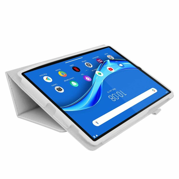 Чохол Deexe Folder Style для Lenovo Tab M10 Plus 1/2 Gen (TB-X606) - White: фото 2 з 7