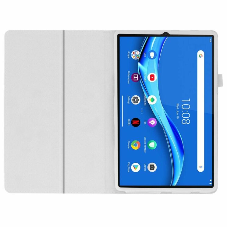 Чохол Deexe Folder Style для Lenovo Tab M10 Plus 1/2 Gen (TB-X606) - White: фото 5 з 7